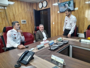 تصویر بازدید میدانی رئیس دانشگاه علوم پزشکی البرز از مرکز اورژانس پیش‌بیمارستانی