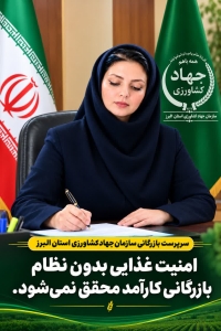 تصویر امنیت غذایی بدون نظام بازرگانی کارآمد محقق نمی‌شود