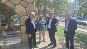 تصویر احداث چایخانه رضوی در پارک مقابل مقبره الشهدای شهر هشتگرد