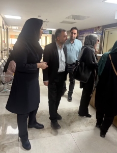 تصویر بازدید مدیر حراست دانشگاه علوم پزشکی البرز از کلینیک‌ ویژه شماره یک و دو